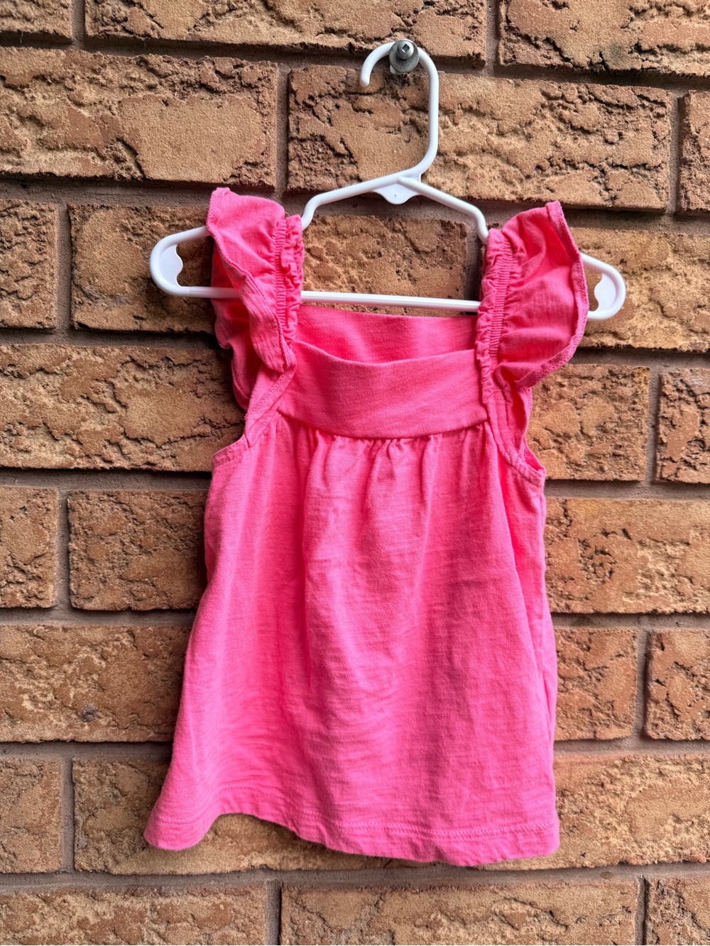 💫10/$25 • Carters Girls' Pink Ruffle Sleeve Tank Top